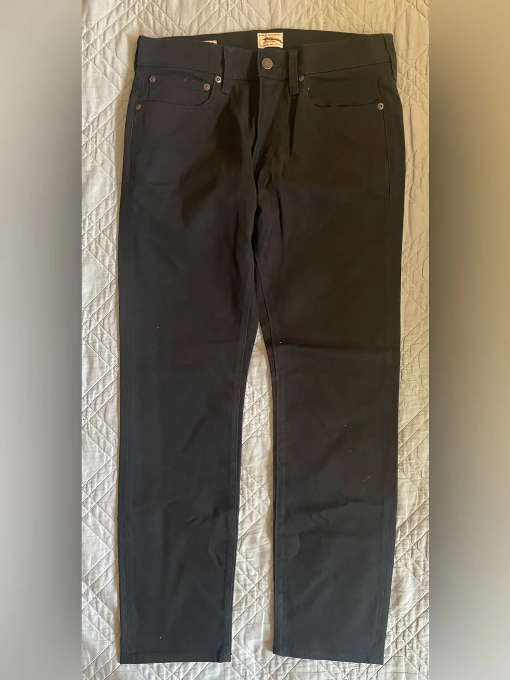 J CREW 484 Slim-fit Bergen five-pocket pant in Black Size 30/30 NWT $118 CH145